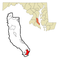 Location of Chesapeake Ranch Estates-Drum Point, Maryland