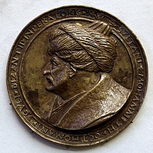 Costanzo da ferrara, medaglia con mehmed II, sultano ottomano, conquistatore di costantinopoli, 1478