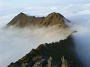 Cruach Mhor and The Big Gun from Cnoc na Peiste Ridge (MacGillycuddy's Reeks)