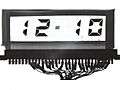 Cyanobiphenyl LCD clock, RRE, 1973