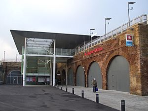 Deptford station entrance 2013