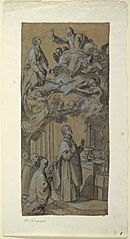 Drawing, Vision During a Mass, ca. 1630 (CH 18550781)