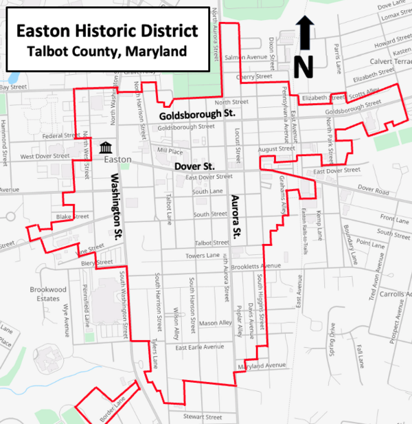 Easton Historic District in Maryland