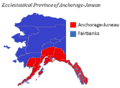 Ecclesiastical Province of Anchorage-Juneau map