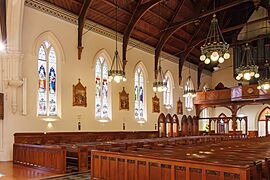 Epistle side from front, St Patrick's Cathedral, Auckland