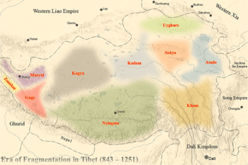 Era of Fragmentation in Tibet