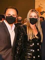 Felipe Massa and his wife, Anna Raffaela