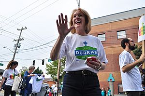 Fiestas Patrias Parade, South Park, Seattle, 2017 - 069 - mayoral candidate Jenny Durkan