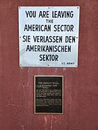 Fort eisenhower berlin wall display signs