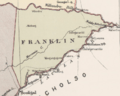Franklin County in John Sands 1886 map