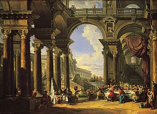 Giovanni Paolo Panini The Wedding at Cana, about 1725