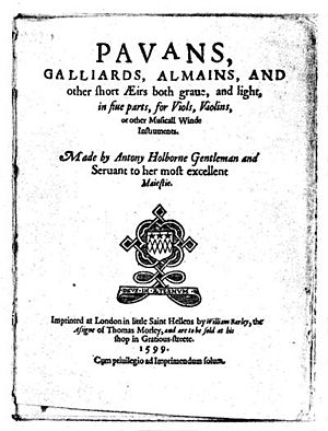 Holborne Pavans Galliards Almains