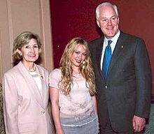 Hutchinson Duff and Cornyn in July 2004 (cropped)