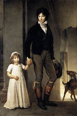 Jean-Baptiste Isabey with his daughter (François Gérard 1795)