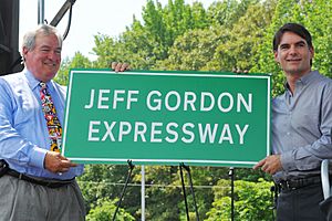 Jeff Gordon Expressway sign unveiling