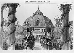 Kalakaua's Coronation from Illustrated London News, 1883