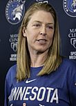 Katie Smith at a Minnesota Lynx press conference (cropped)