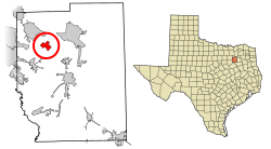 Location of Talty in Kaufman County, Texas