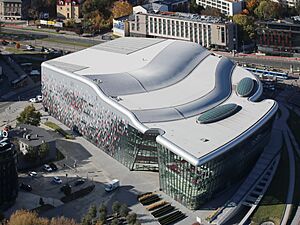 Krakow - Congress Centre from balloon - 1