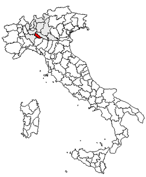Location of Province of Lodi