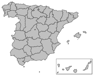 Map Spain 1810