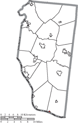 Location of Chilo in Clermont County