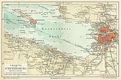Map of St. Petersburg (Einseitige Farbkarte)