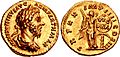 Marcus Aurelius, aureus, AD 166, RIC III 160