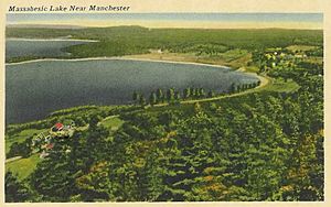 Massabesic Lake and the east shore in 1920
