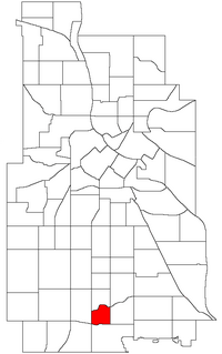 Location of Page within the U.S. city of Minneapolis