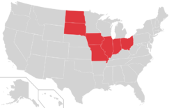 Location of teams in {{{title}}}
