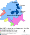 Mons en baroeul dans l'arrondissemnt de lille