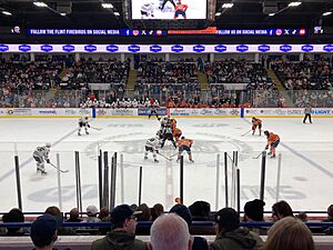 Niagara IceDogs vs. Flint Firebirds December 2024 15 (face-off)