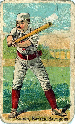 Oyster Burns baseball card