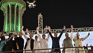 PTI Leadership in 2018 elections campaign