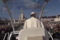 Papa Francisco no Papamóvel em Fátima (12 de Maio de 2017)