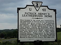 Patrick Henry's Leatherwood Home Henry County Virginia