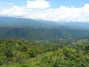 View from Cumaca, rural part of Tibacuy