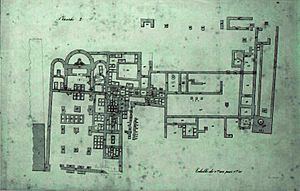 Plan dela cathedrale du château