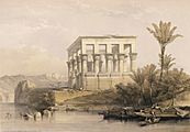 Roberts&Haghe The hypaethral Temple at Philae called the bed of Pharoah