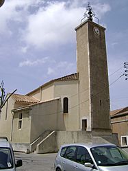 The church in Saint-André-de-Roquelongue