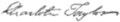 Signature of Charlotte De Bernier Taylor (1806–1861)