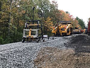 South Coast Rail, New Bedford Track Restoration, October 2019 (48876863922)