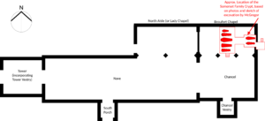 St Cadoc Church, Raglan, Rough Floorplan
