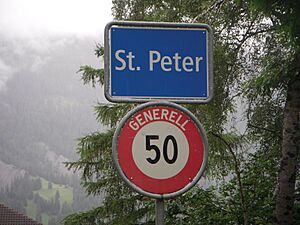 St Peter signs