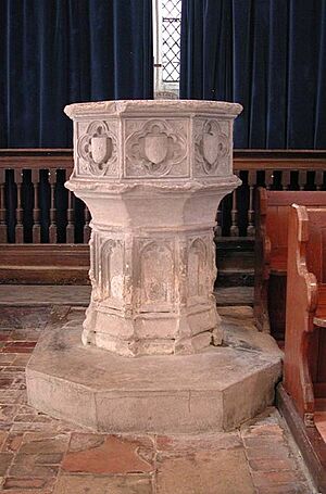 St Vincent, Newnham, Herts - Font - geograph.org.uk - 358931
