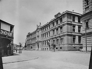 StateLibQld 1 114576 View of the Government Printing Office in George Street, Brisbane, 1920