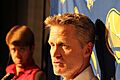 Steve Kerr Talks to Reporters