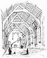 Stokesay Castle hall, 1868