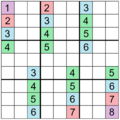 Sudoku Puzzle (automorphic with translational symmetry)